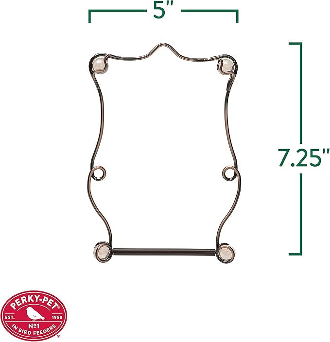 Perky-Pet Copper Beaded Hummingbird Swing - Rust Resistant Finish - Humming Bird Swing for Outdoors - Attract Perching Birds - 90, Copper, Rose Beads