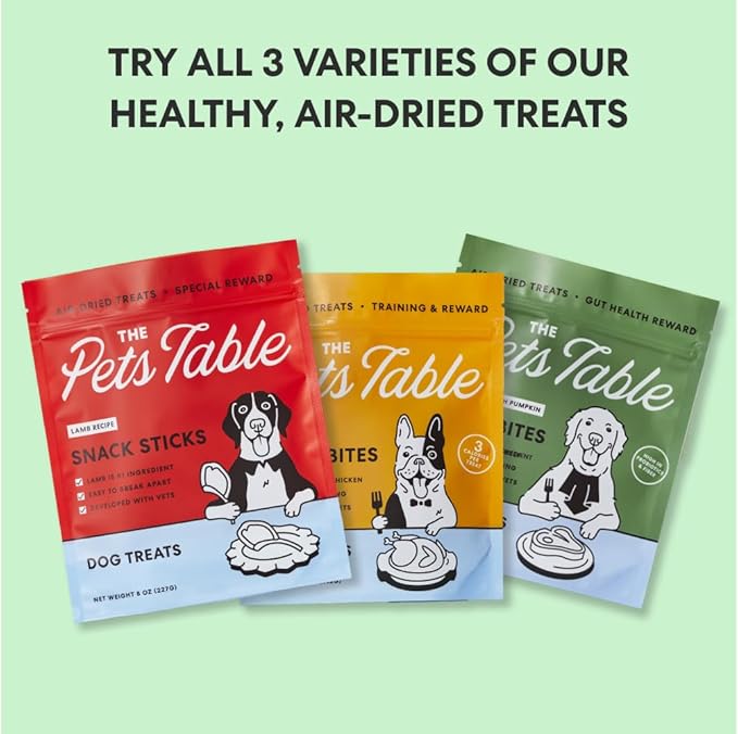 The Pets Table Beef Limited Ingredient Diet Air-Dried Healthy Dog Treats, 5-Ounce Bag
