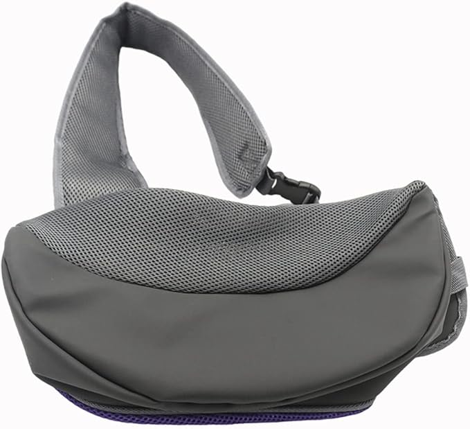 Pet Dog Sling Carrier, Breathable Mesh Portable Travel Safe Pet Sling Shoulder Bag Carrier with Adjustable Non-Slip Shoulder Strap for Small Dogs Cats Puppy (Small, Pink)