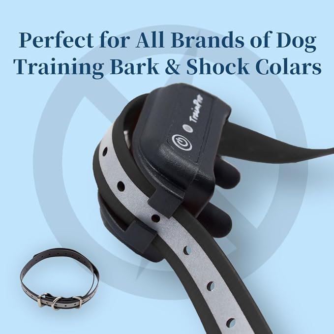 Universal 27 ½” X ¾” Replacement Band Strap for Dog Training Collar - Adjustable Waterproof TPU for Remote E-Collar, Static/Vibration Shock Trainer, Fits Most Bark Control & Obedience Devices