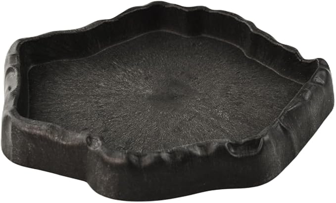 Reptile Water Dish, Reptile Feeding Dish Corner Bowl Breadworm Feeding Food Bowl, Terrarium Decor Bowls for Bearded Dragon Lizard Frog Leopard Gecko Tortoise Hermit Crab Chameleon (Small)