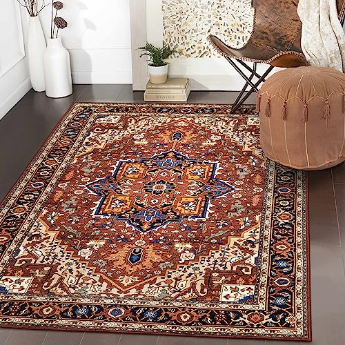 Ultra Thin Washable Oriental Area Rug
