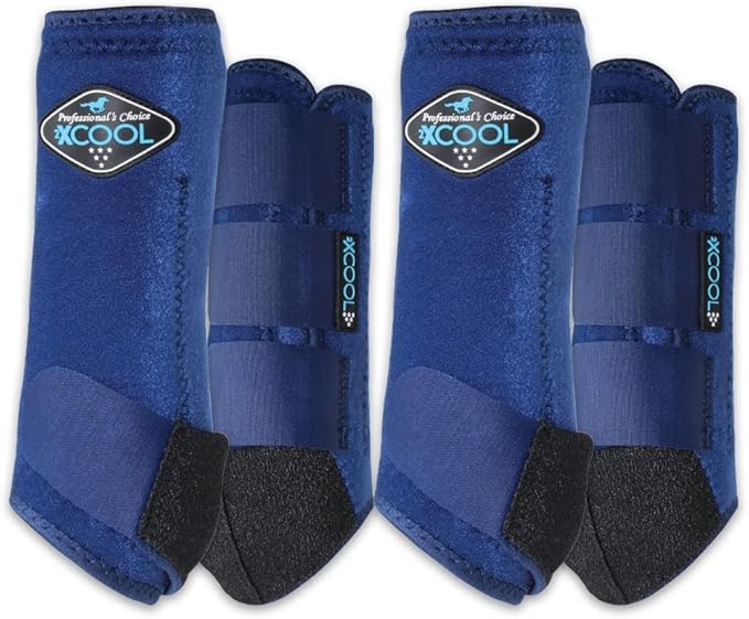 Professional's Choice 2XCOOL Sports Medicine Horse Boots | Protective & Breathable Design for Ultimate Comfort, Durability & Cooling in Active Horses | 2 Pack
