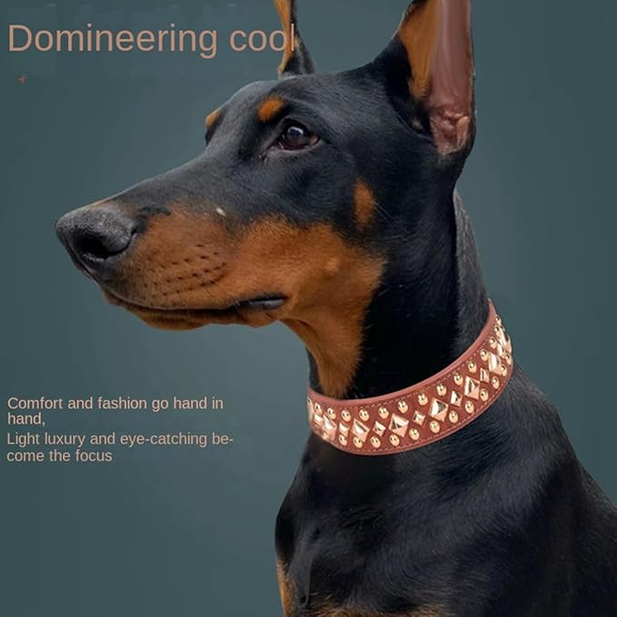 Spiked Dog Collar Soft Pu Leather Mushrooms Rivet Spike Studded Puppy Adjustable Pet Collars for Small Breeds (XS, Green3)