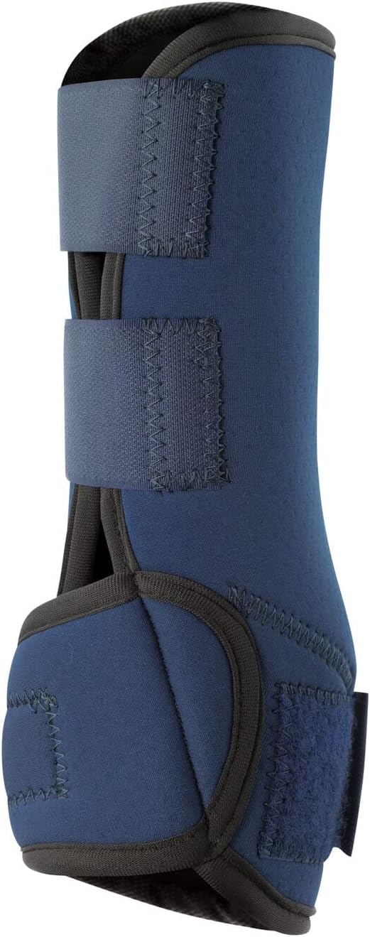 HORZE Brushing Splint Boots for Horses (Pair) - Durable Neoprene, Secure Closure, Lightweight - Blue - L