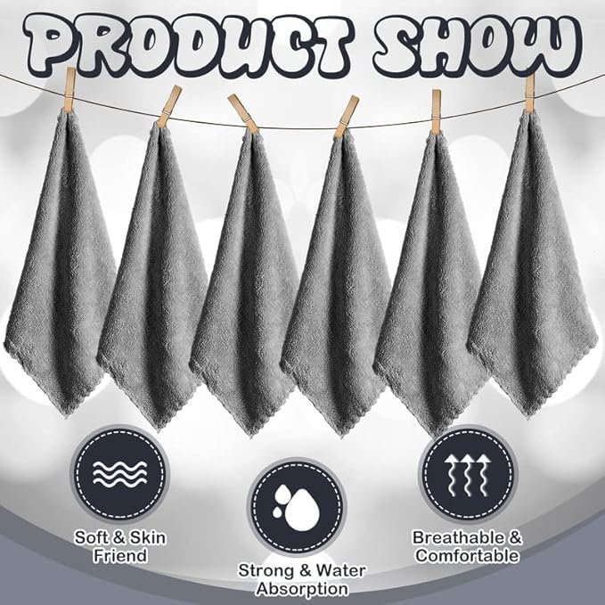 Newwiee 24 Pcs Guinea Pig Fleece Bedding Blankets Bulk Washable Small Animal Fleece Cage Liners Pet Wash Cloth Sleeping Mat Cover for Hamster Chinchilla Rabbit Hedgehog(13.8 x 29.5 Inch,Gray)