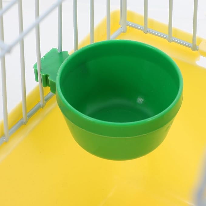balacoo Spacious Portable Bird Carrier Cage Lightweight Travel Cage with Perch Food Box Waterer for Parrots Lovebirds and Pets for Outdoor Adventures and