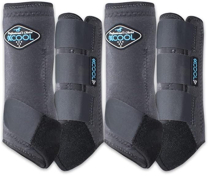 Professional's Choice 2XCOOL Sports Medicine Horse Boots | Protective & Breathable Design for Ultimate Comfort, Durability & Cooling in Active Horses | 2 Pack