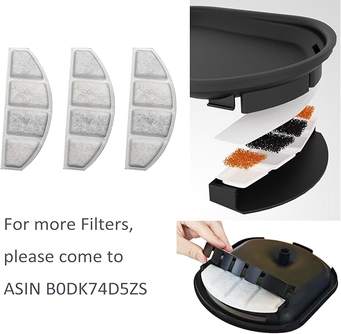 All-in-One Automatic Cat Feeder and Water Fountain, 3L Programmable Timed Dry Food Dispenser with Anti-Clog Design, 2.5L Quiet Cat Fountain for Drinking with Filter, Combo for Small Pets