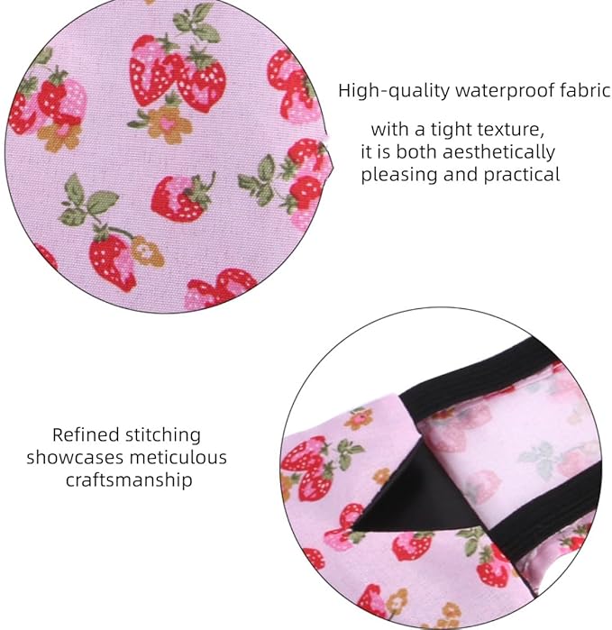 MANON ROSA Chicken Diapers Bantam Hens - Reusable 6-Piece Set with Bow Ties Poultry Nappies Washable Waterproof for Geese Pet Ducks Silkie(6D20P XS)