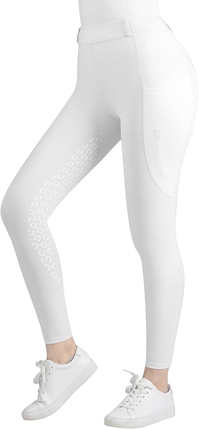 Harrison Howard Women's Horse Riding Pants Double Pocket Silicone Full-Seat Breeches Equestrian Breeches