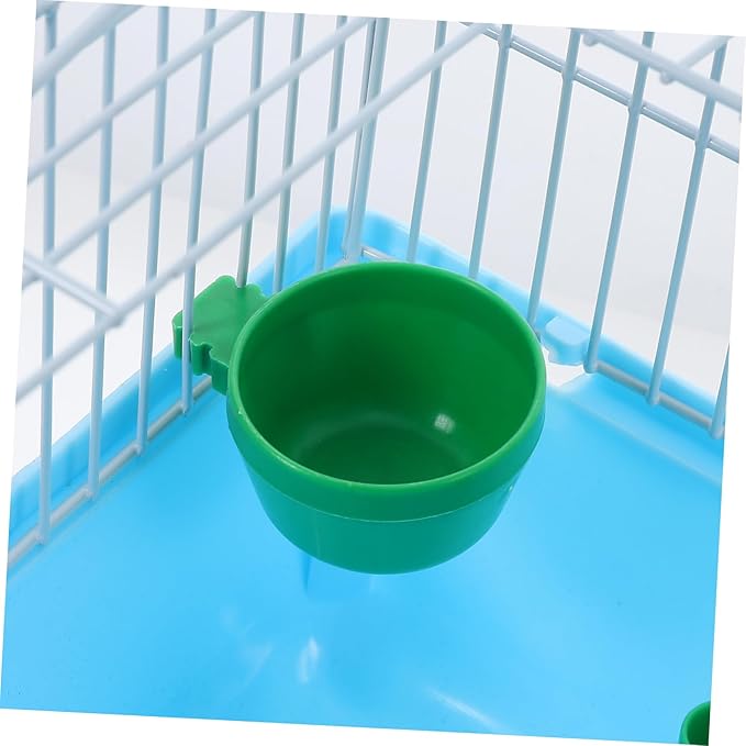 VANZACK Portable Birdcage Bird Carrying Carrier Parrot Cage Pet Travel Cockatiel Parrot Travel Carrier Pet Travel Travel Carrier Blue Iron