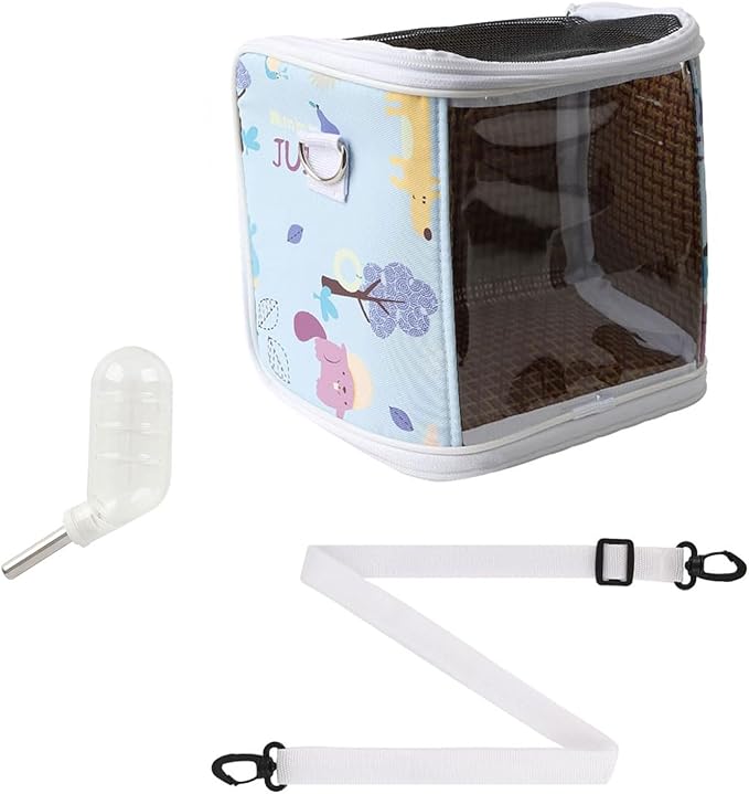 Portable Bird Carry Bag Bird Carriers with Water Feeder and Ventilation Systems Travel Accessories for Small Animals
