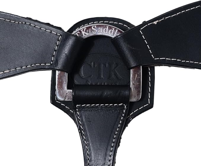 Western Horse Breast Collar - Hand-Tooled Leather Tack for Barrel Racing, Roping & Trail Riding - Durable Adjustable Fit - Rodeo & Show-Quality Equestrian Gear