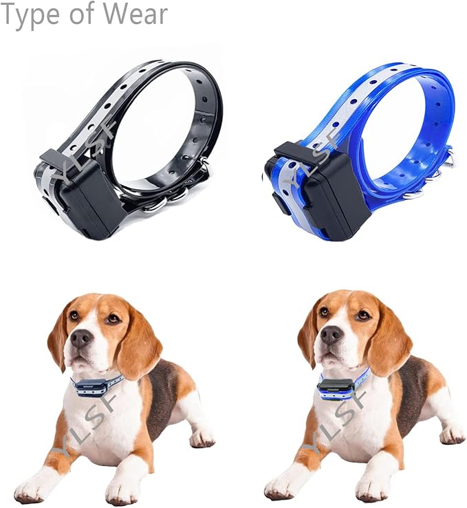 Dog Collar Strap for Most of Electronic Training Shock Collar Receivers-Adjustable Durable Waterproof Odorless 3/4 Inch Collar Replacement for Barking Fence-Pet TPU Collar Strap
