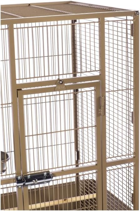 Mid-Century Marvel Bird Cage with Retro-Inspired Design, Durable Construction, Spacious Interior, and Elegant Finish for Stylish Coco