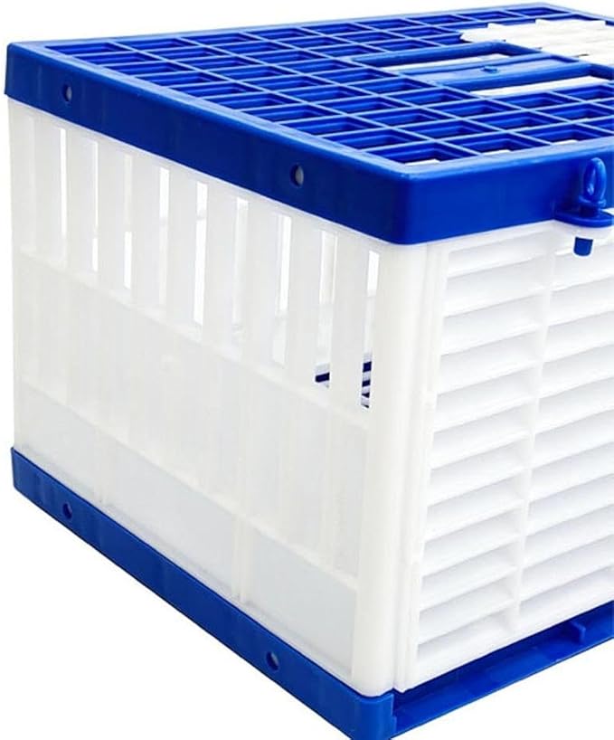 Foldable Pigeon Cage Nest Box Accessories Lightweight Training Competition Bird Travel Carrier Cage for Outdoor Indoor Garage, L