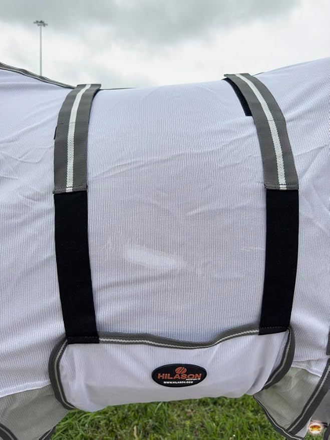 HILASON Horse Fly Sheet - Summer Spring UV Protection Mesh Bug Mosquito FlySheet for Horses | Fly-Sheet