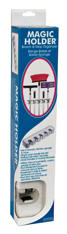 Evri Magic Holder 3-1/8 in. H X 2-1/2 in. W X 17-1/2 in. L White Mop Holder MH5-W
