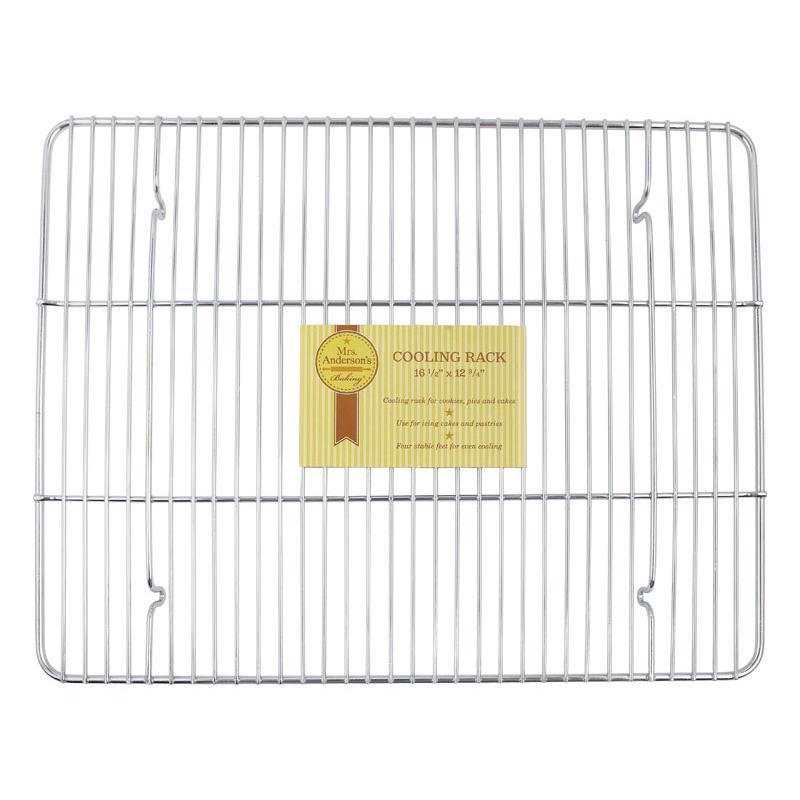 Mrs. Anderson's Baking 12-3/4 in. W X 16-1/2 in. L Cooling Rack Silver 43187