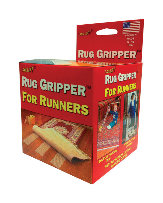 Lok-Lift 4 in. W X 25 ft. L Reversible Scrim Indoor Rug Gripper 425R
