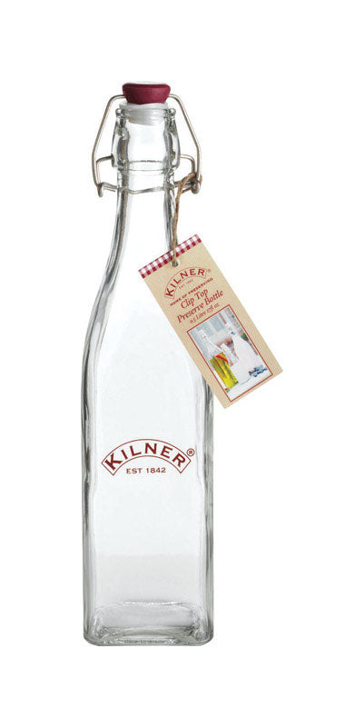 Kilner 16 oz Clear Preserver Bottle 0025.471U 1 pk, Pack of 4