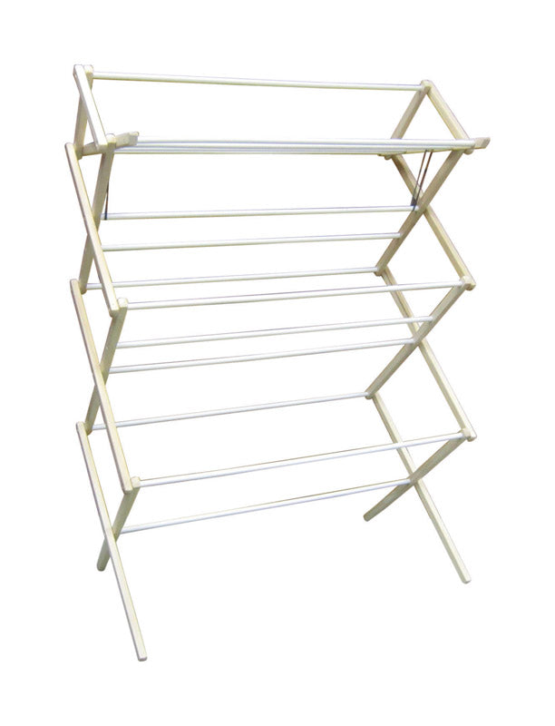 Madison Mill 51.5 in. H X 35.5 in. W X 16 in. D Wood Accordian Collapsible Clothes Drying Rack 16-2, Pack of 2