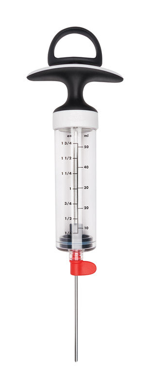 OXO Good Grips Black/Clear Plastic/Stainless Steel Flavor injector 2 oz 11197700, Pack of 6