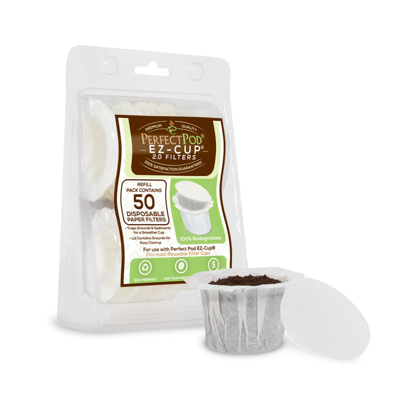 Perfect Pod EZ-Cup 2.0 White Plastic Disposable Cup Filters K85753