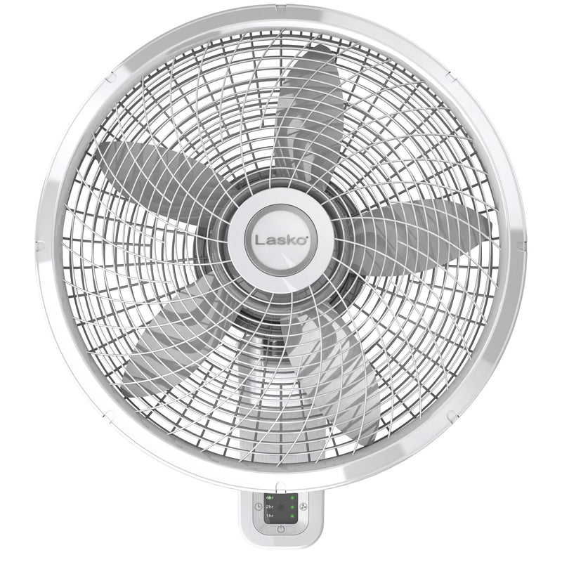 Lasko 22.5 in. H X 18 in. D 3 speed Oscillating Wall Mount Fan Remote Control M18950