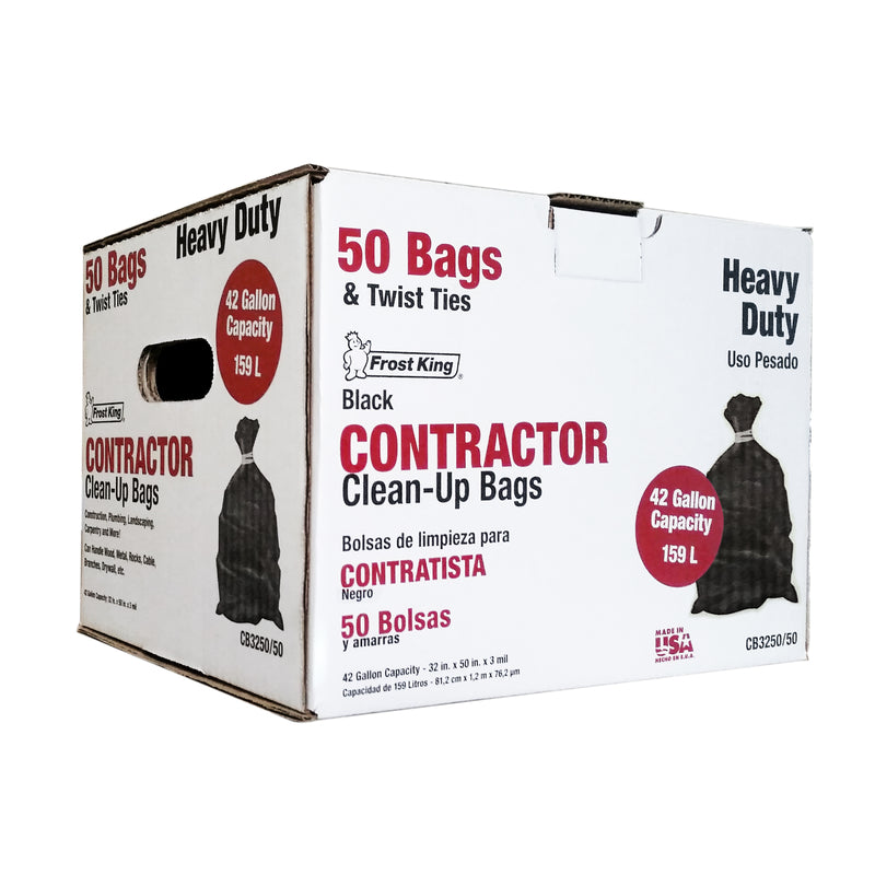 Frost King 42 gal Contractor Bags Twist Tie CB3250/50 50 pk