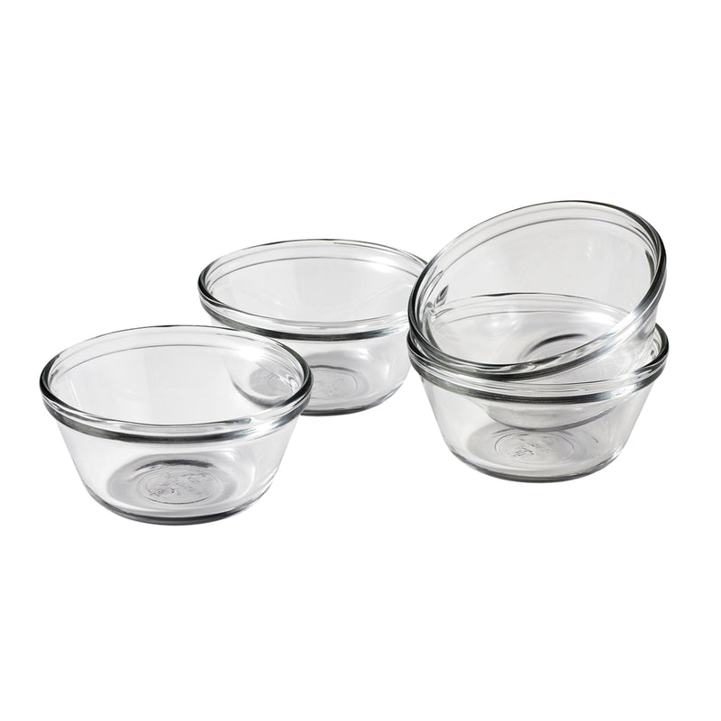 Anchor Hocking 4.00 in. W X 4.00 in. L Custard Cups Clear 81672L24, Pack of 4