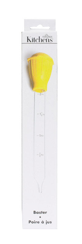 Fox Run Clear/Yellow Glass/Plastic Glass Baster 5678