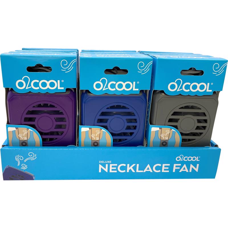 O2Cool Deluxe Necklace 6.69 in. H X 2.5 in. D 1 speed Personal Fan FN02001, Pack of 12