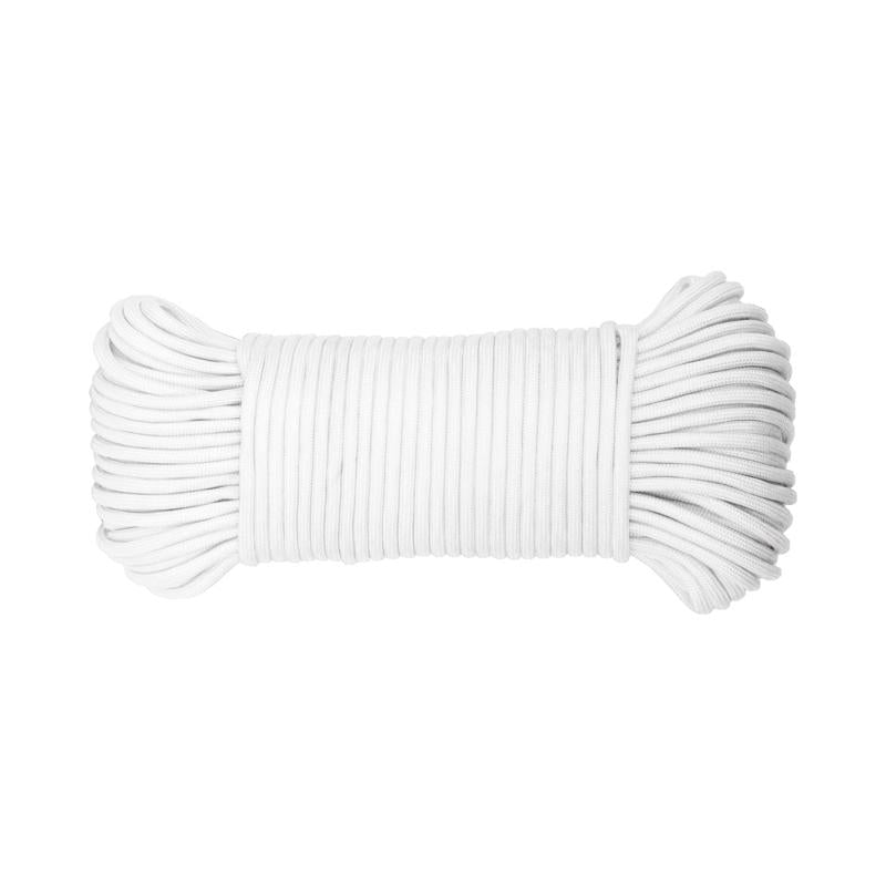 Koch Industries 5/32 in. D X 100 ft. L White Diamond Braided Paracord Rope 5550236
