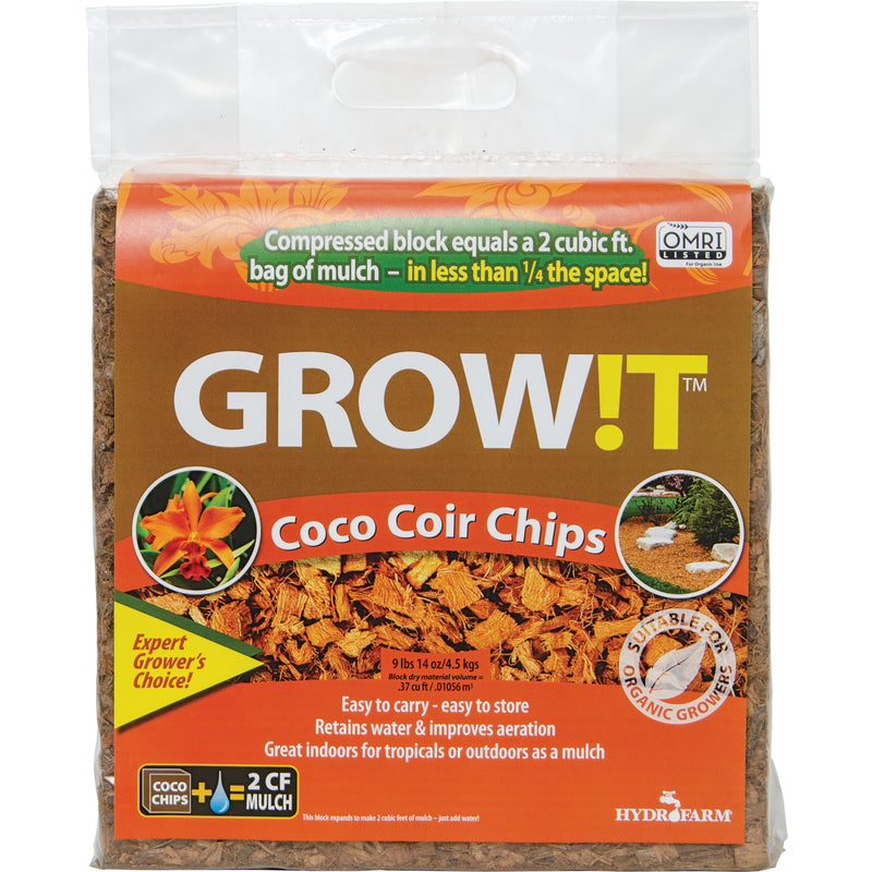 GROW!T Organic All Purpose Coco Coir Chips 14 oz JSCC2