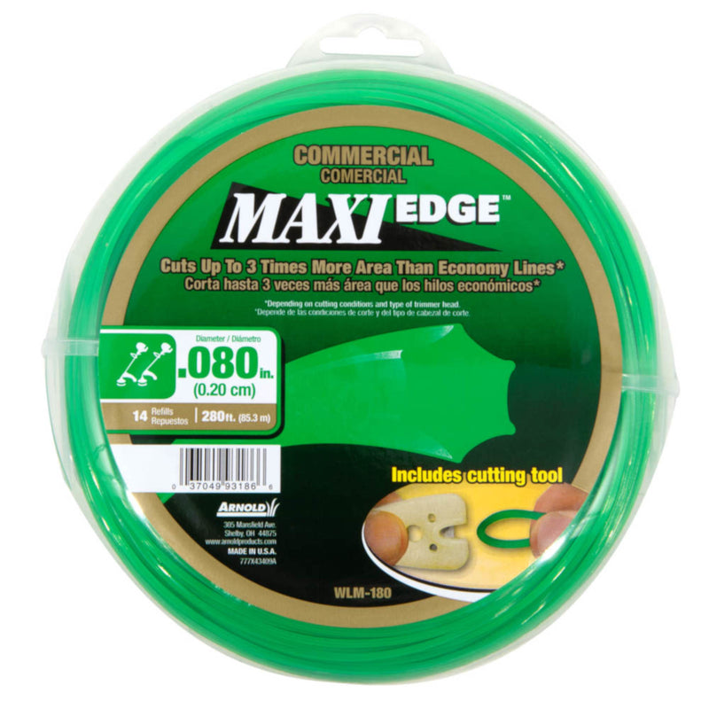 Arnold Maxi Edge Commercial Grade .080 in. D X 280 ft. L Trimmer Line WLM-180