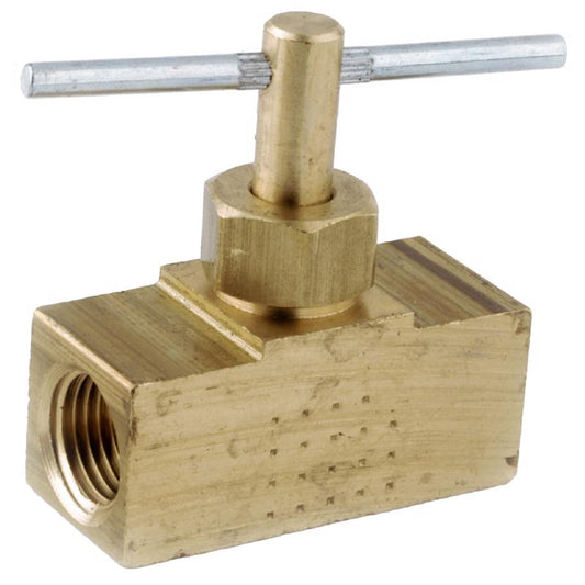 Anderson Metals 1/4 in. 1/4 in. Brass Needle Valve 759134-04AH
