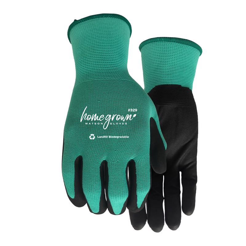 Watson Gloves Homegrown M Nylon Jade Green Gardening Gloves 329-M
