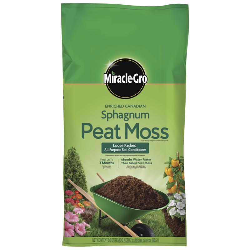 Miracle-Gro Canadian Sphagnum Peat Moss 2 cu ft 85252430