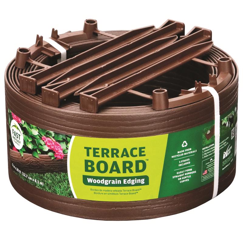 Master Mark 20 ft. L X 5 in. H Plastic Brown Landscape Edging Kit 95320, Pack of 4