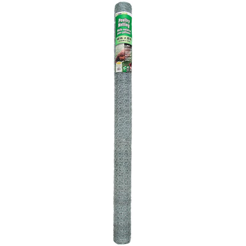 YardGard 48 in. H X 25 ft. L Galvanized Steel Fencing 1 in. X 1 in. 308406B