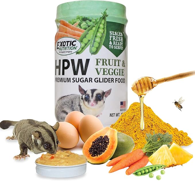 Sugar Glider Superior Food Starter Package - Nutritionally Complete Pellet Diet & High Protein Supplemental Food for Sugar Gliders… (4 Piece Set)