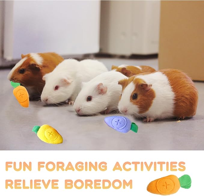 3 Pcs Guinea Pig Forage Toys Snuffle Ball Treat Dispenser Feeding Toy Guinea Pig Foraging Treat Puzzle Toys for Rabbits Hamsters Chinchillas Dogs and Other Small Animals