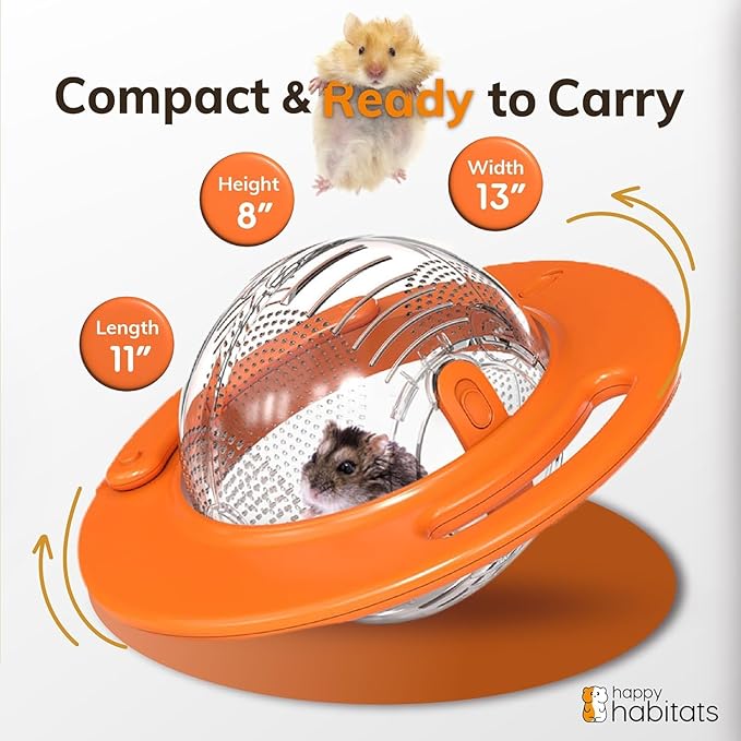 Roam Ring Accessory – Convert Your Hamster Ball into a Small Pet Carrier for Safe, Active Play – Small Animal Toys for Gerbils, Mice & More – Must-Have Pet Rat and Hamster Accessories