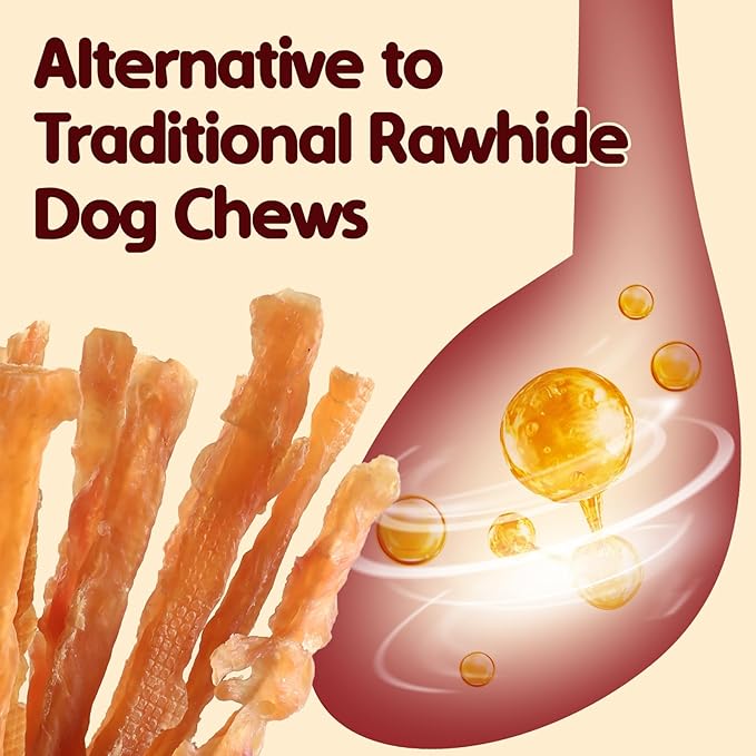 TailParty Turkey Tendons for Dogs: Soft Natural Dental Chew Stick & Puppy Training Treats Long Lasting Snack for Health-Conscious Pet Owners(Strips,4oz)