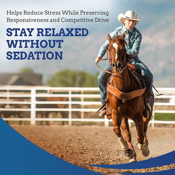 TryChill™ 3 Pack – L-Tryptophan-Based Support for Horses – Promotes a Composed Demeanor Without Sedation – Enhances Focus, Confidence & Performance – 100% Natural & Competition Safe
