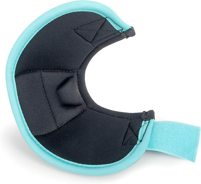 Jeffers Expression No Turn Bell Boots for Horses - Lime & Turquoise, Medium | Shock Absorbing Hoof Protection | Secure Double Hook & Loop Closure, Perfect for Turnout, Training, & Riding - 1 Pair