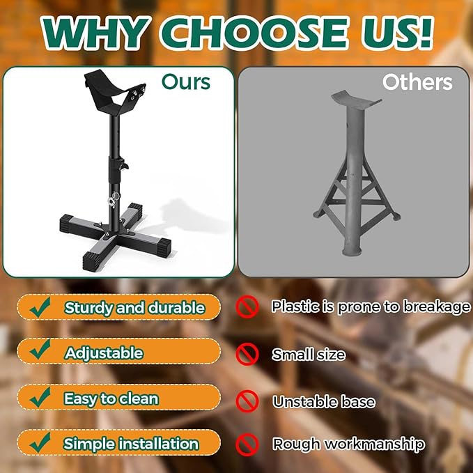 Ecliptica Adjustable Jack Farrier Stand Hoof Stand for Horses Farrier Metal Hoof shoeing Stand, Horse Trimming Shoeing Barefoot Horse Hoof Trimming Tools Grip Hoof Care Tools Veterinary Instruments