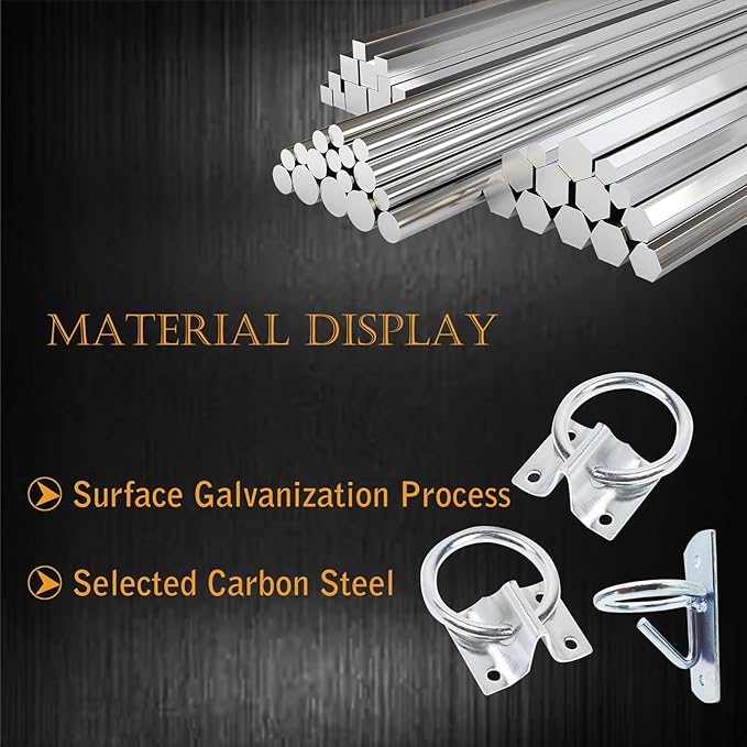 2pcs Cross Tie Ring for Horses Blocker tie Ring with Snap Hooks Stable Door Handle, 2pcs Horse Feed Bucket Hook Water Bucket Holder Horse Stall Accessories Supplies